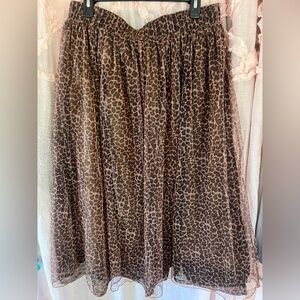 BloomChic Animal Print Midi Skirt